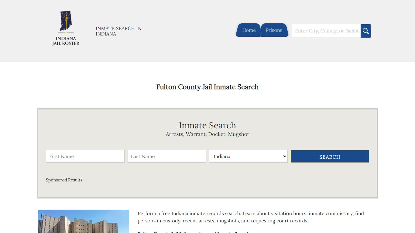 Fulton County Jail Inmate Search - Indiana Jail Roster